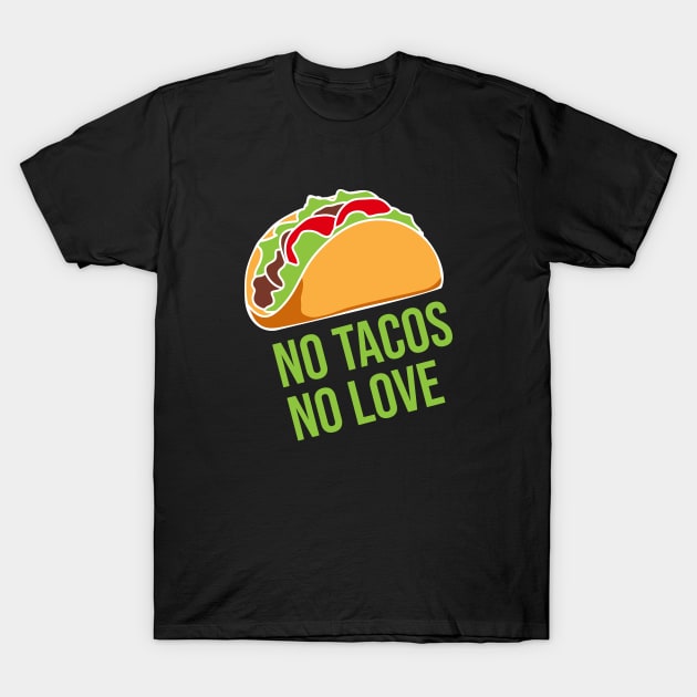 No Love No Tacos T-Shirt by Rundown